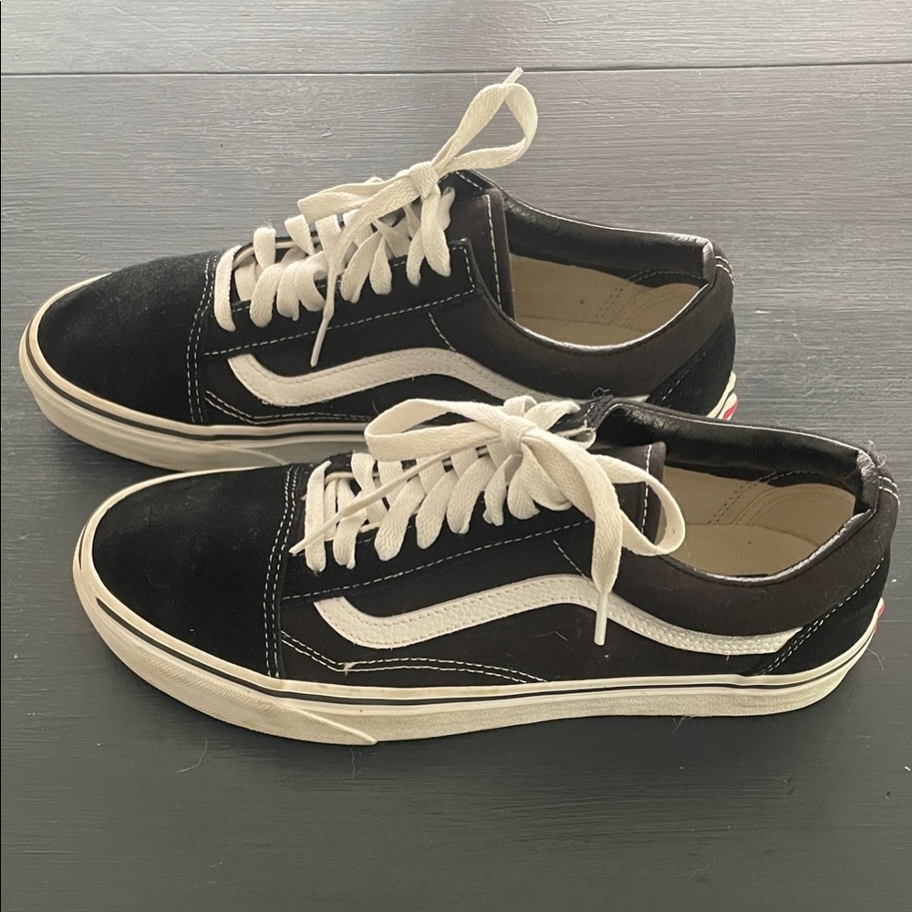 Vans Old Skool Sneakers Black Suede with White